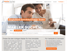 Tablet Screenshot of maklersuchen.com